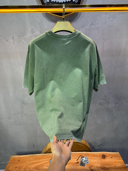 T-Shirt vert Oversize Washed Vintage 1976 - ZG PREMIUM