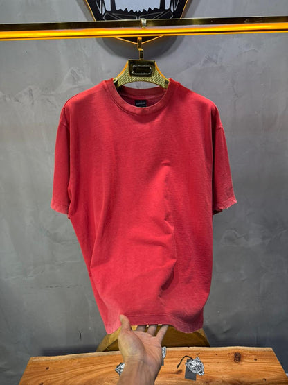 T-Shirt red Oversize Washed Vintage 1976 - ZG PREMIUM
