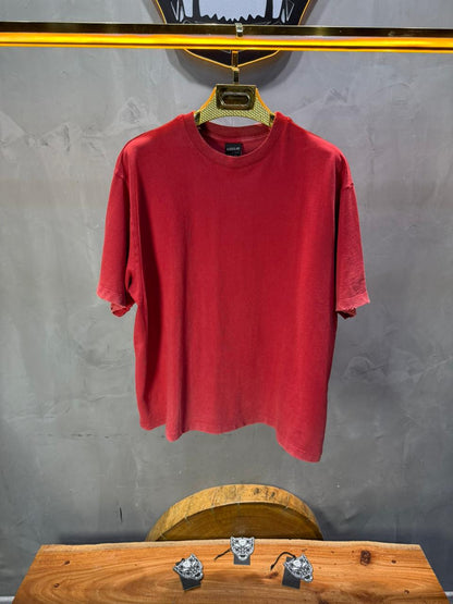 T-Shirt red Oversize Washed Vintage 1976 - ZG PREMIUM