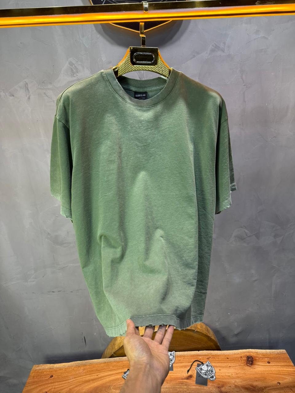 T-Shirt vert Oversize Washed Vintage 1976 - ZG PREMIUM
