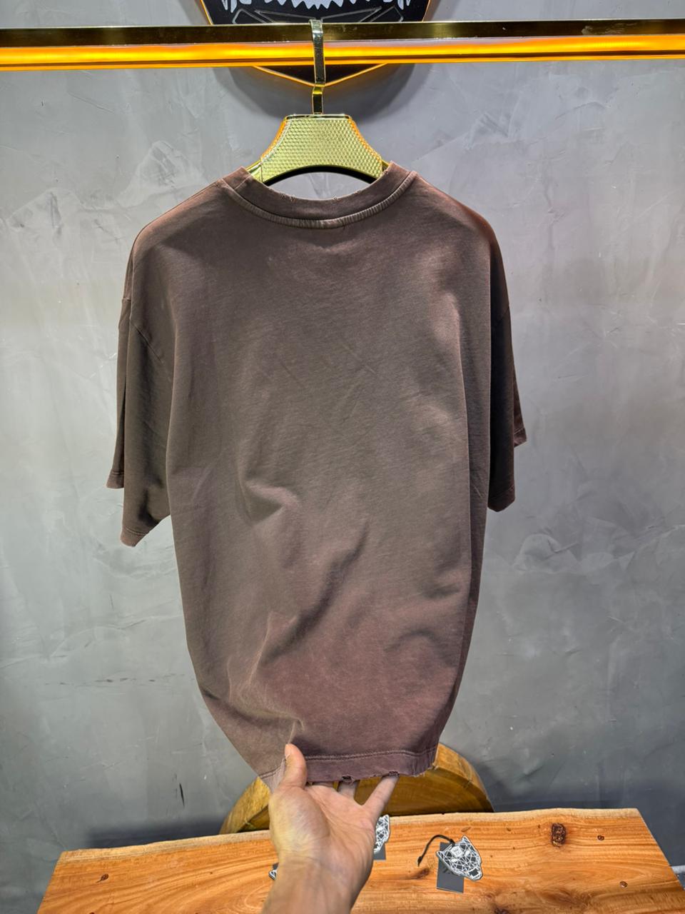 T-Shirt brown Oversize Washed Vintage 1976 - ZG PREMIUM