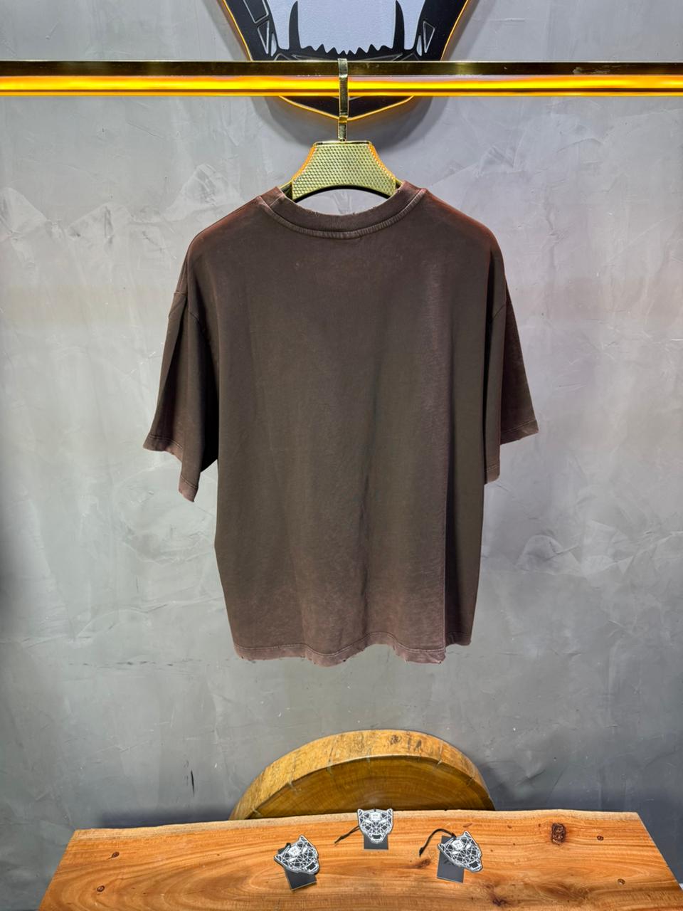 T-Shirt brown Oversize Washed Vintage 1976 - ZG PREMIUM