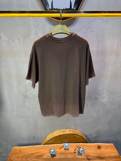 T-Shirt brown Oversize Washed Vintage 1976 - ZG PREMIUM