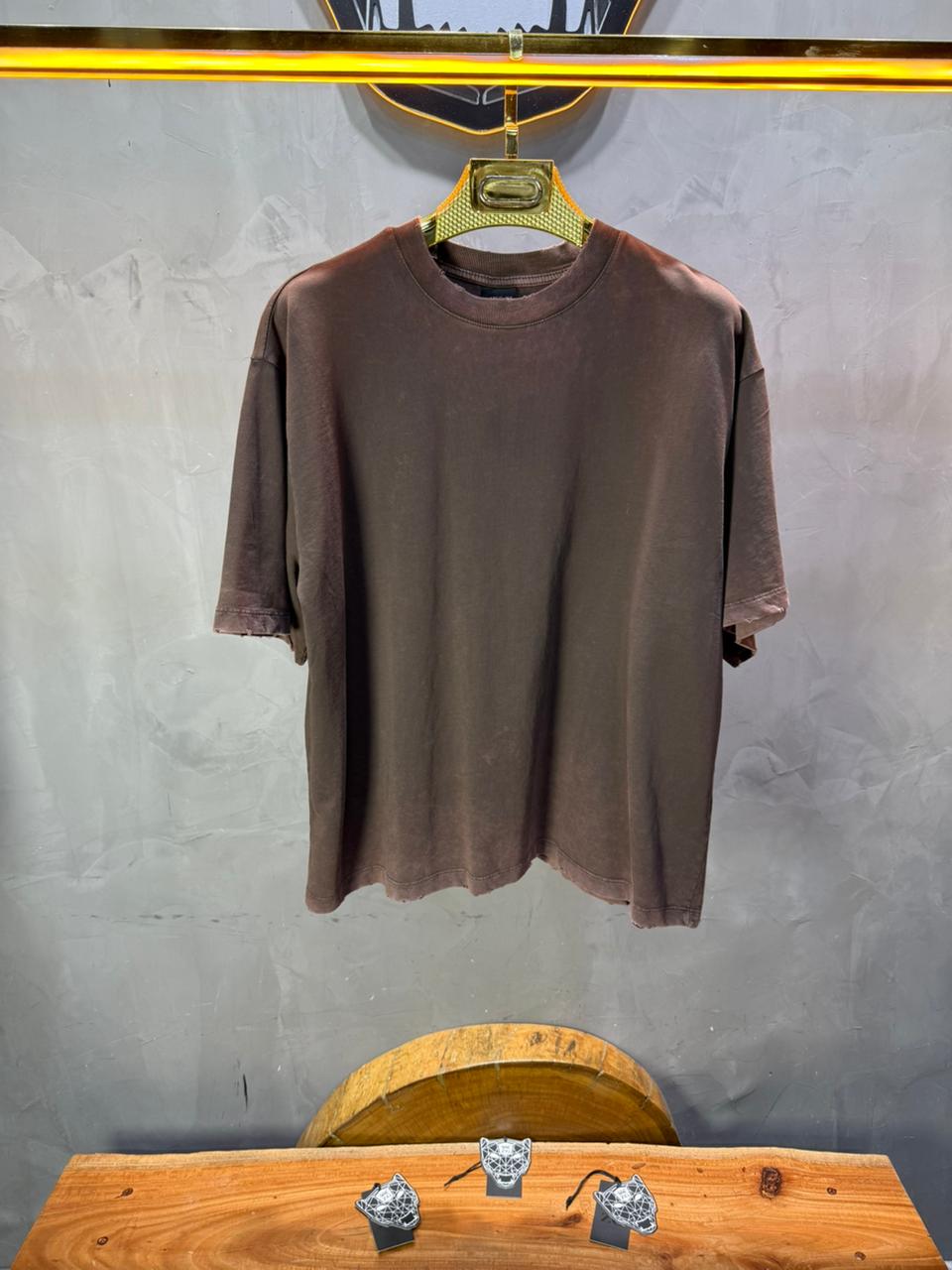 T-Shirt brown Oversize Washed Vintage 1976 - ZG PREMIUM
