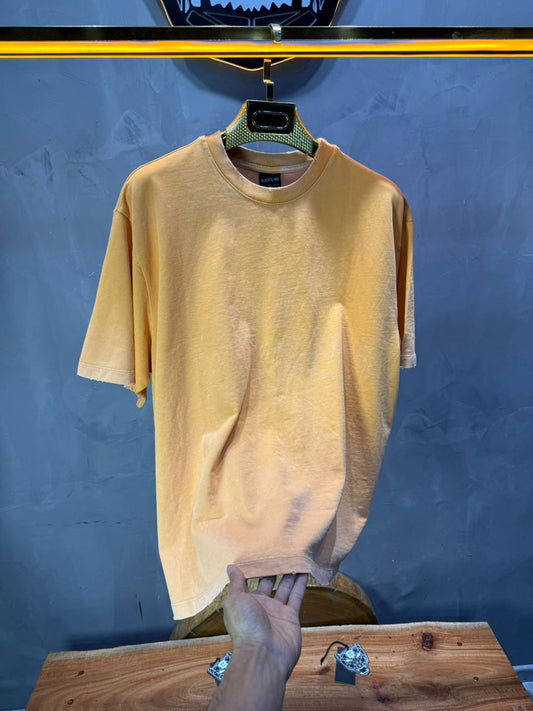 T-Shirt orange Oversize Washed Vintage 1976 - ZG PREMIUM