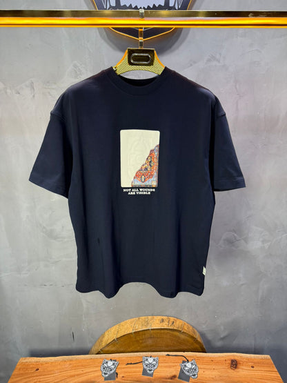 T-Shirt Oversize Navy Blue 5084