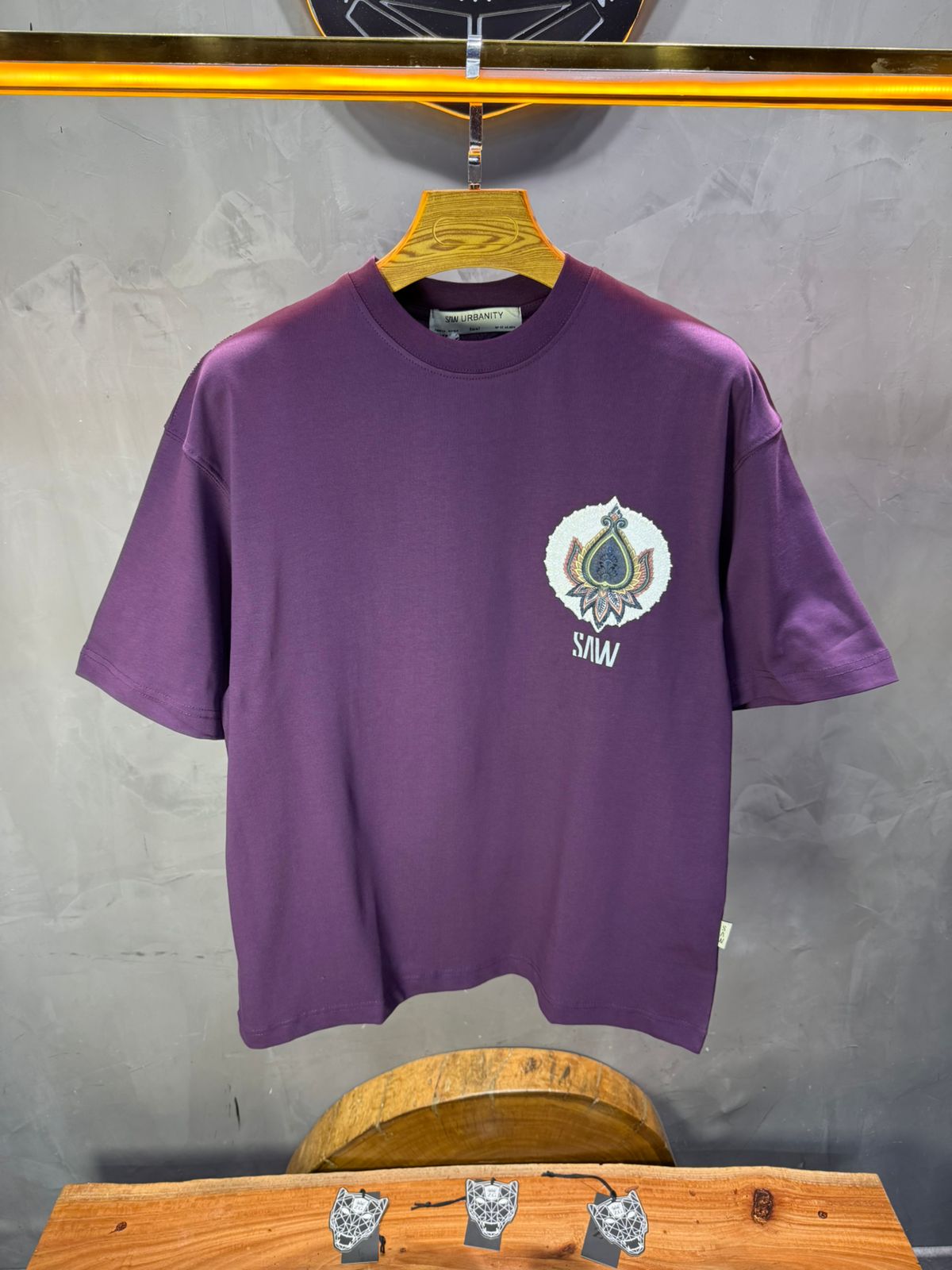 T-Shirt Move Oversize Broderie Paisley Baroque SAW 5112