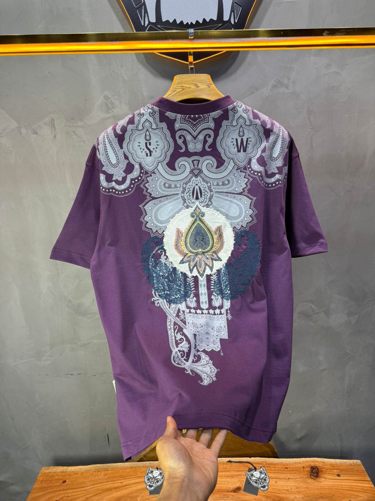 T-Shirt Move Oversize Broderie Paisley Baroque SAW 5112
