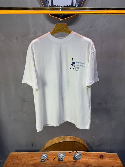 T-Shirt blanc Oversize Broderie Cheval 5054