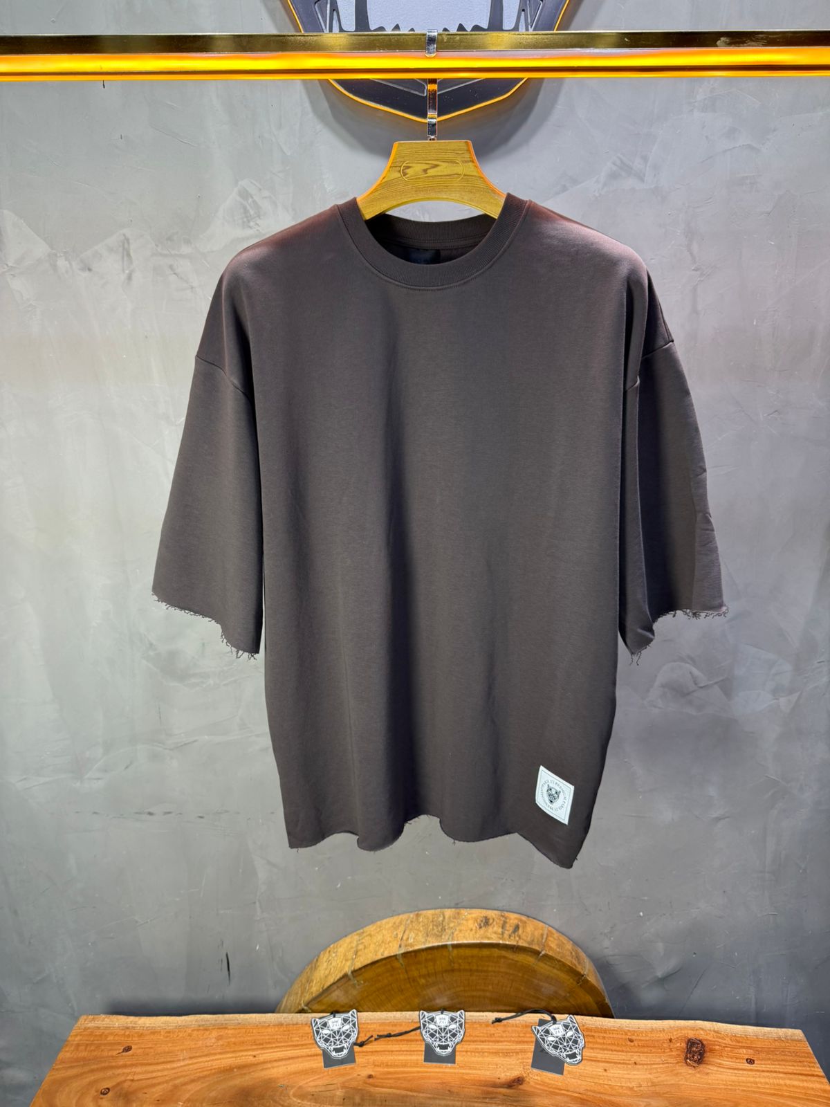 T-Shirt Oversize Brown – Tissu Épais  42