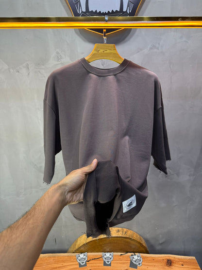 T-Shirt Oversize Brown – Tissu Épais  42
