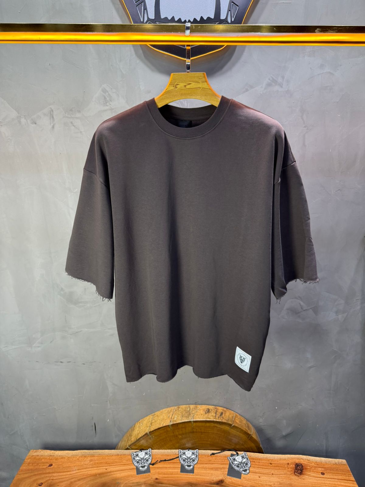 T-Shirt Oversize Brown – Tissu Épais  42