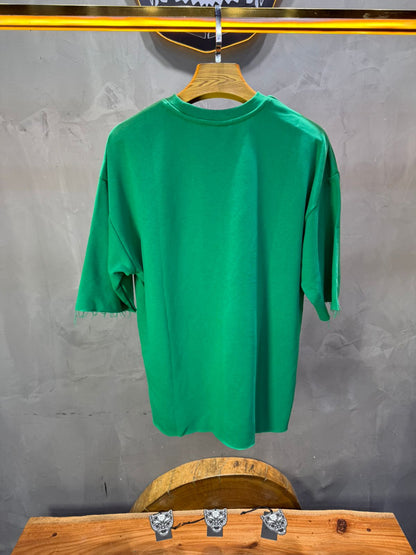 T-Shirt Oversize Green – Tissu Épais  42