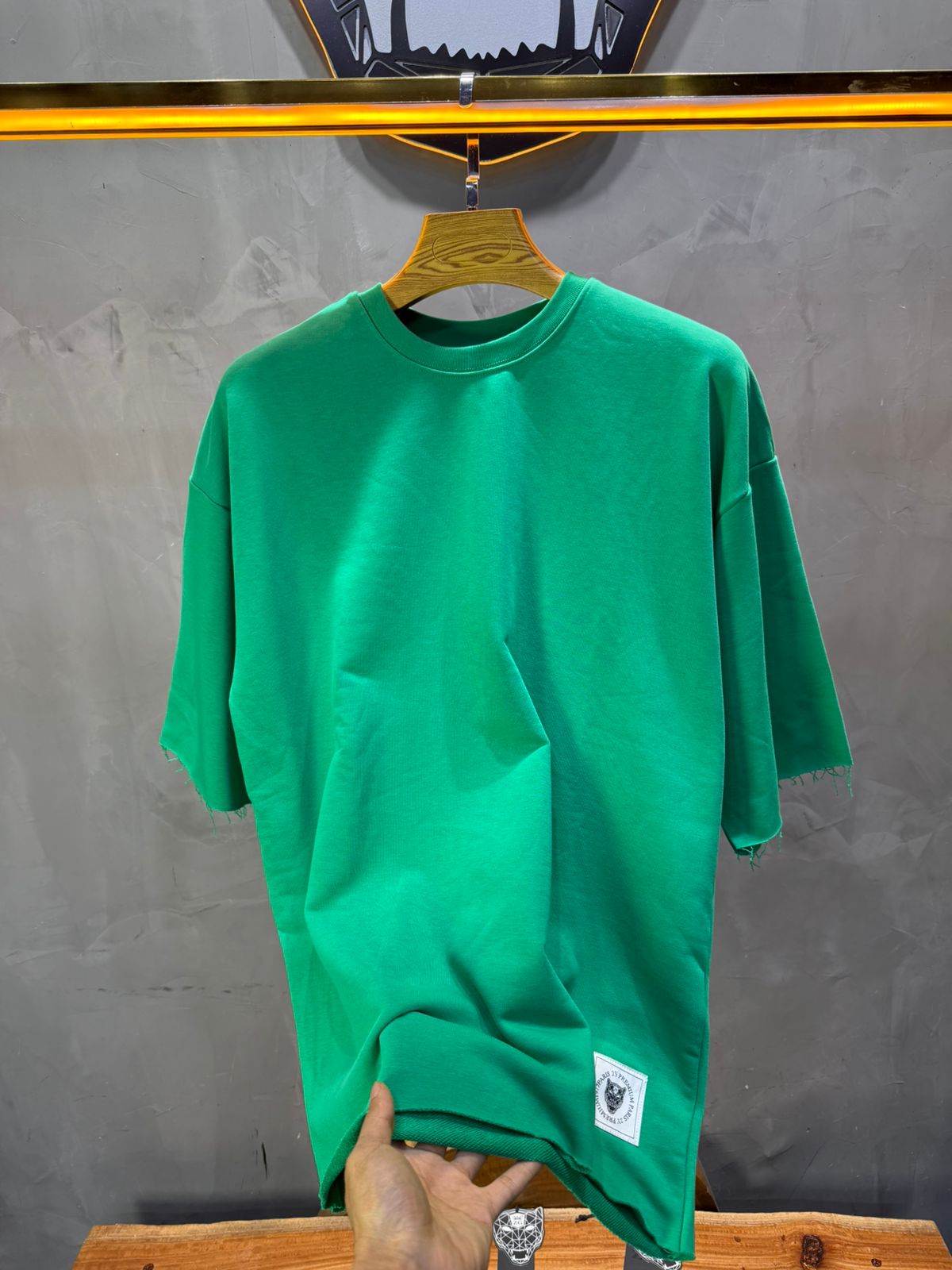 T-Shirt Oversize Green – Tissu Épais  42
