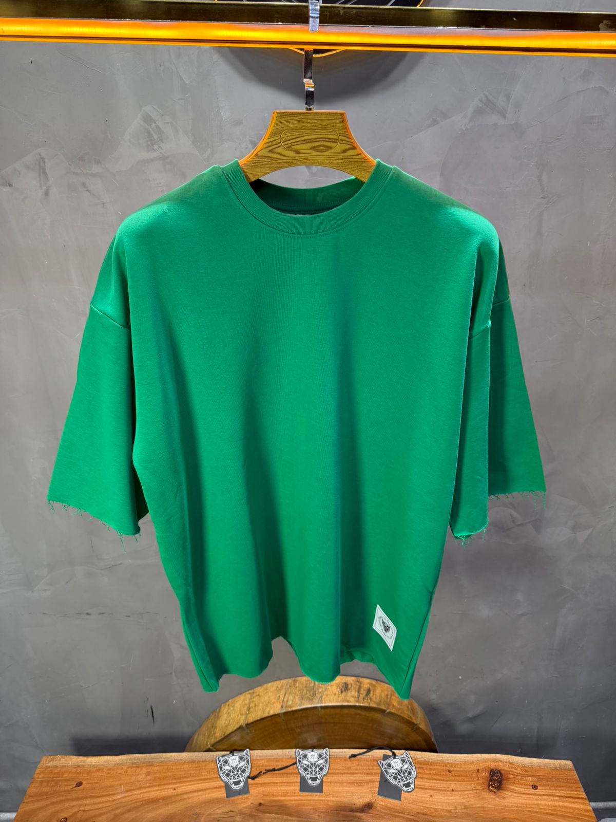T-Shirt Oversize Green – Tissu Épais  42
