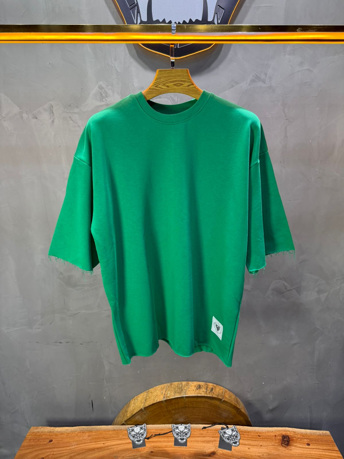 T-Shirt Oversize Green – Tissu Épais  42