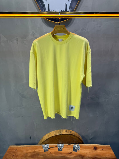 T-Shirt Oversize Yellow– Tissu Épais  42