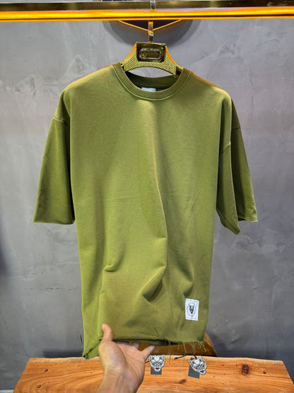 T-Shirt Oversize khaki – Tissu Épais  42