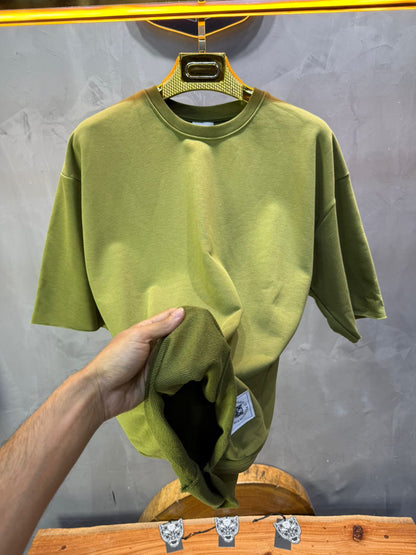 T-Shirt Oversize khaki – Tissu Épais  42