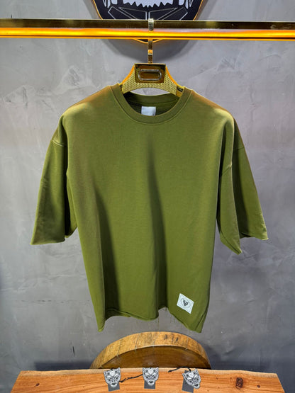 T-Shirt Oversize khaki – Tissu Épais  42