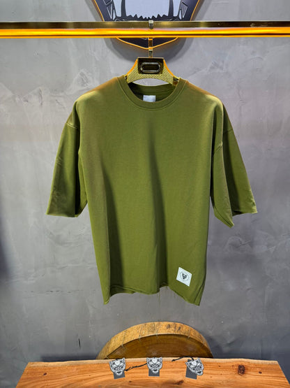 T-Shirt Oversize khaki – Tissu Épais  42