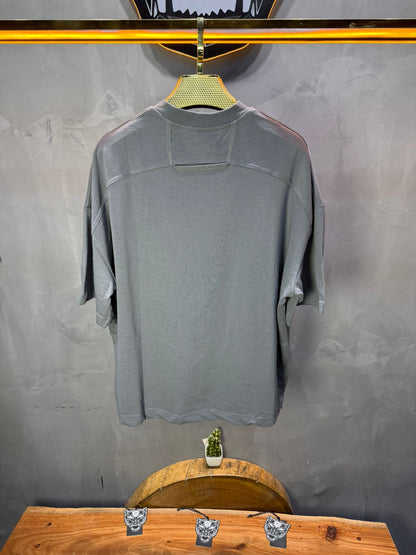 T-Shirt Oversize Gris – Poche Denim AJ6368 - ZG PREMIUM