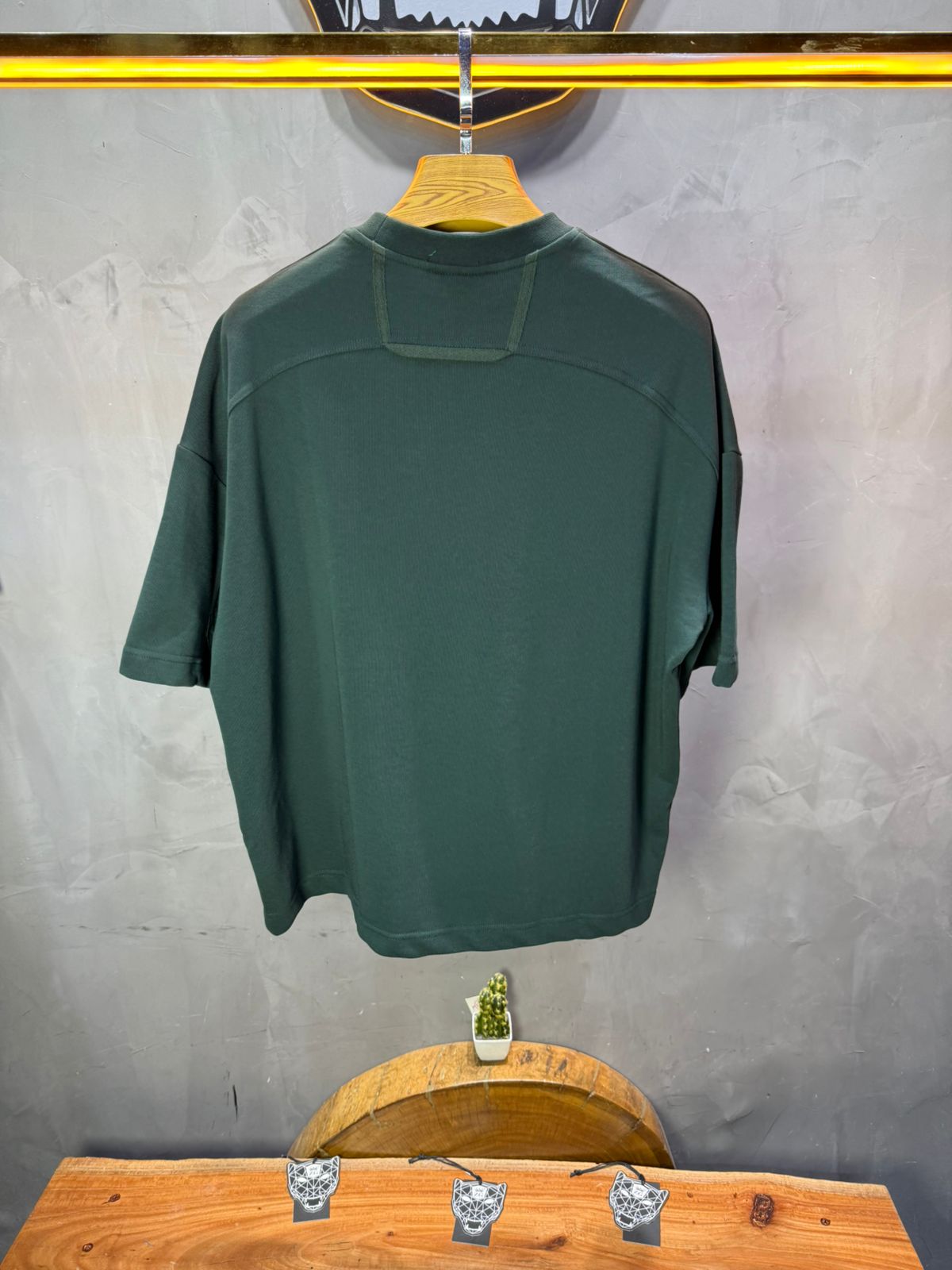 T-Shirt Oversize vert – Poche Denim AJ6368 - ZG PREMIUM