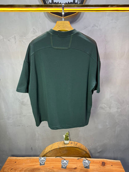T-Shirt Oversize vert – Poche Denim AJ6368 - ZG PREMIUM