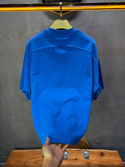 T-Shirt Oversize blue – Poche Denim AJ6368 - ZG PREMIUM