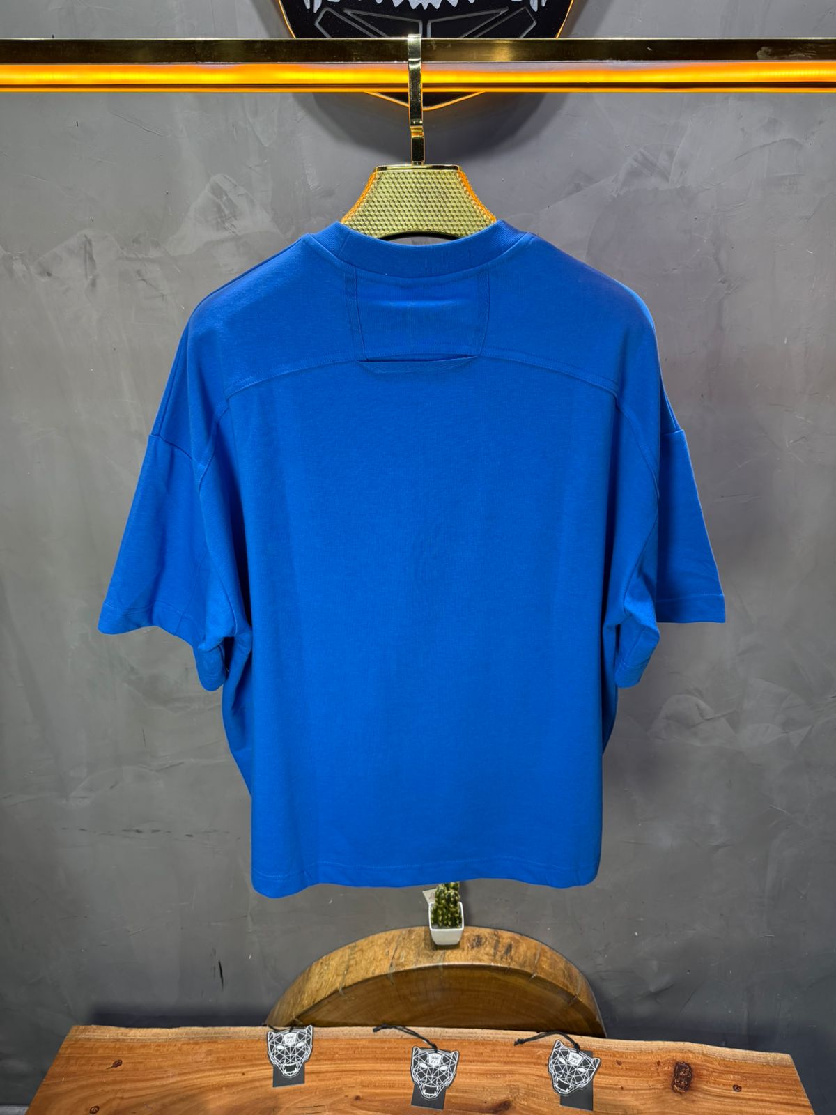 T-Shirt Oversize blue – Poche Denim AJ6368 - ZG PREMIUM