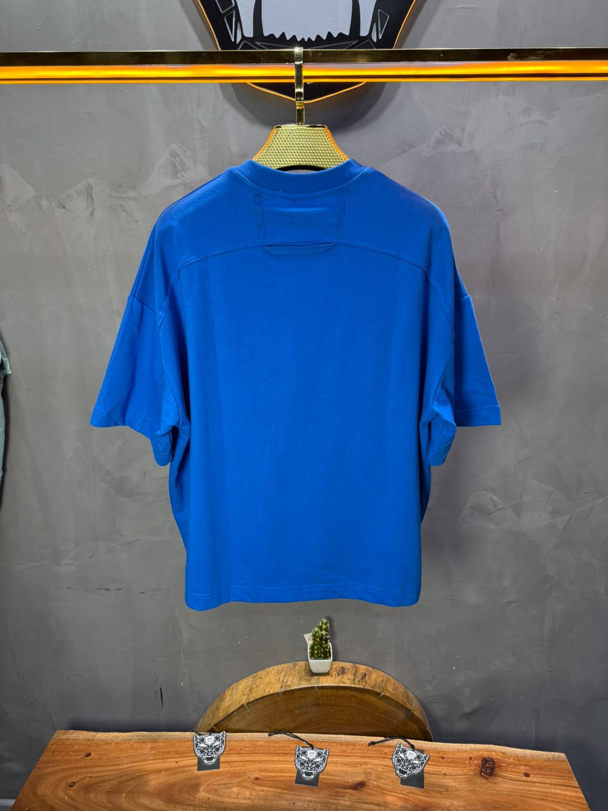 T-Shirt Oversize blue – Poche Denim AJ6368 - ZG PREMIUM
