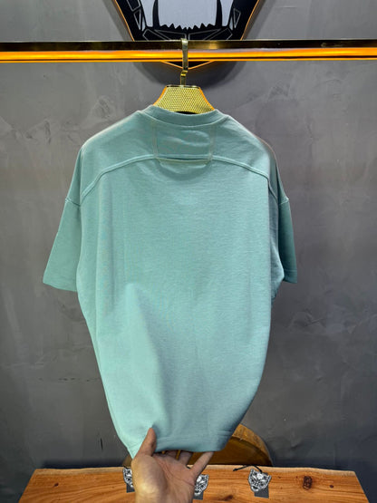 T-Shirt Oversize vert – Poche Denim AJ6368 - ZG PREMIUM