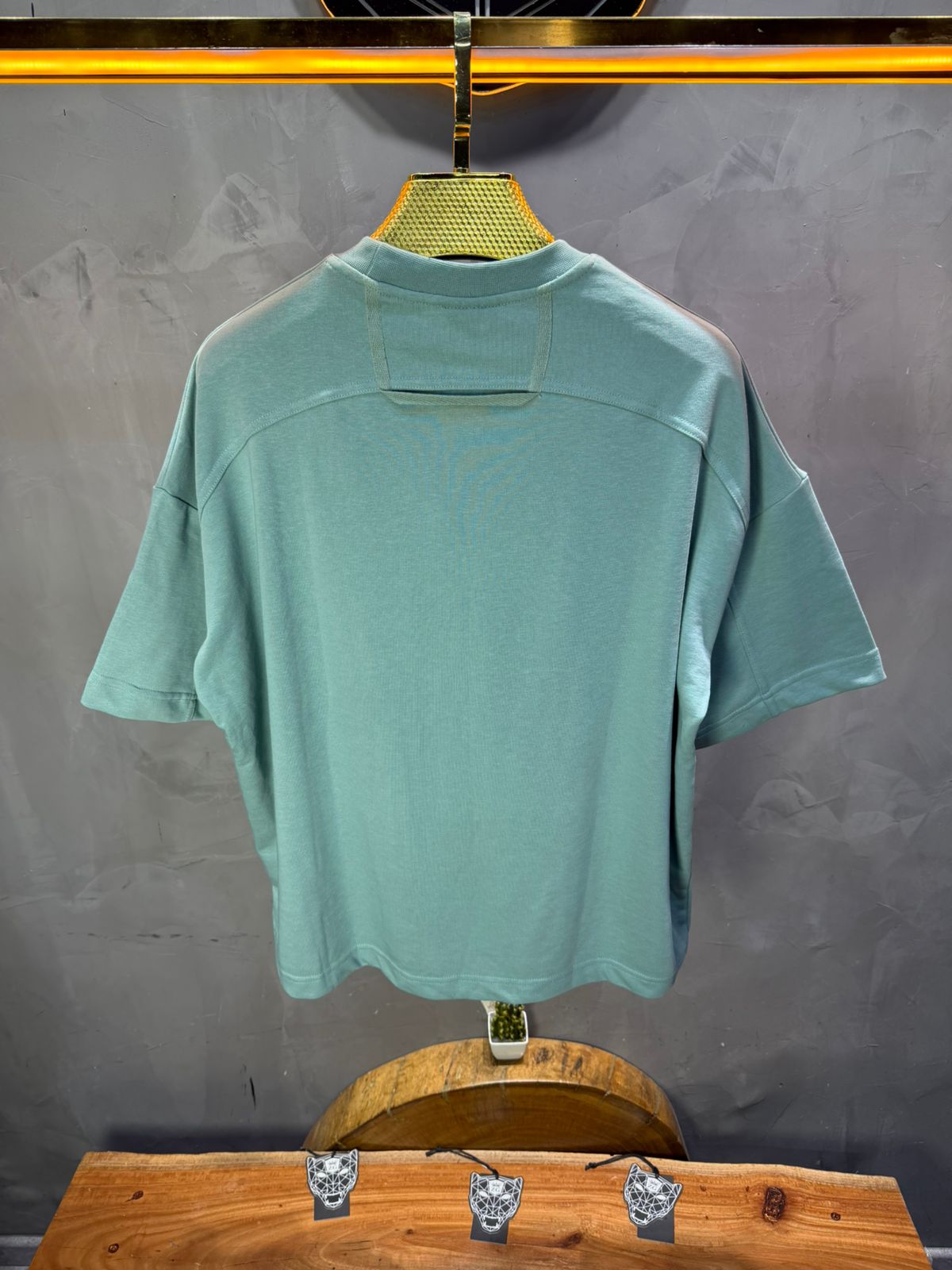 T-Shirt Oversize vert – Poche Denim AJ6368 - ZG PREMIUM