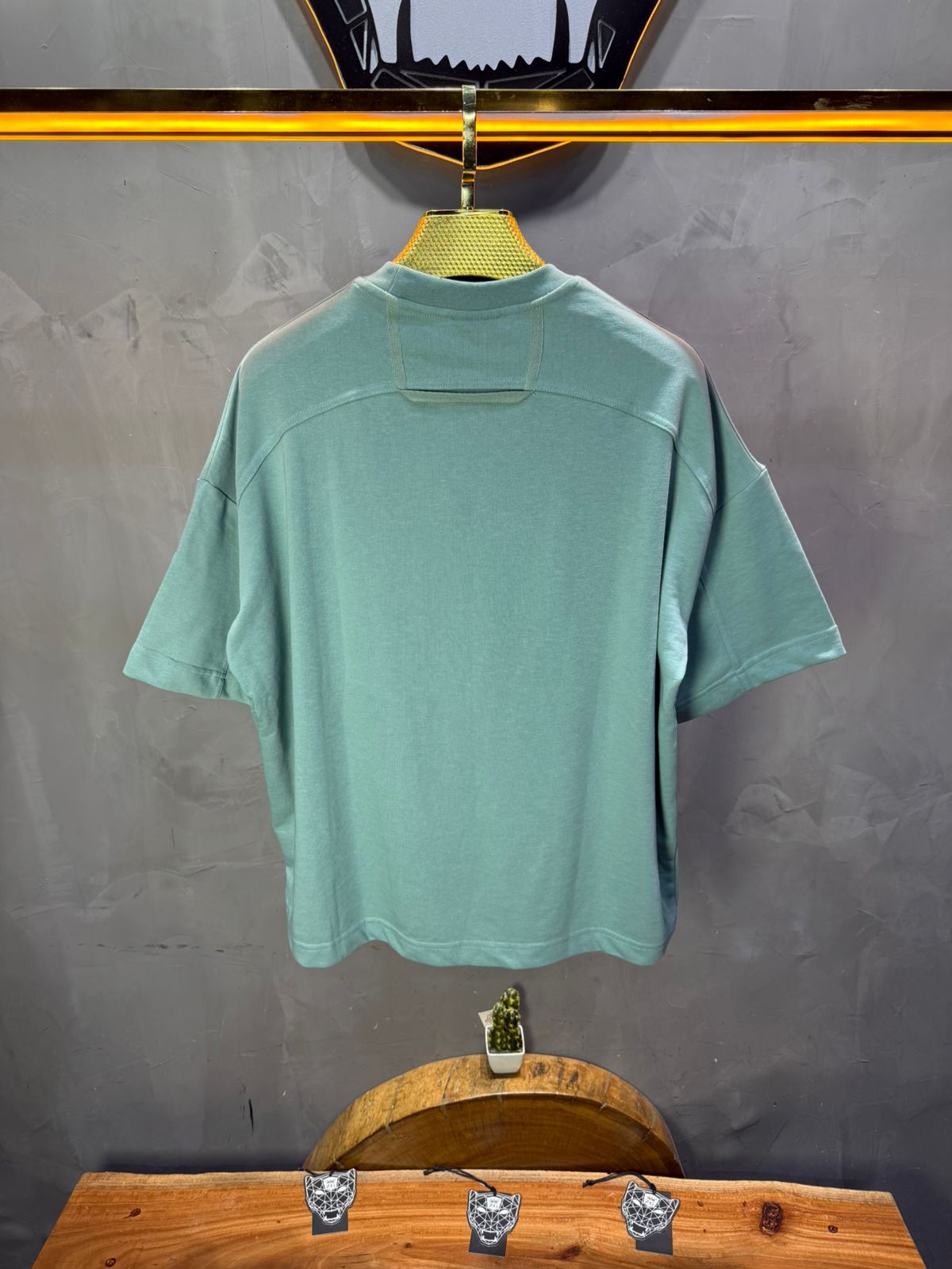 T-Shirt Oversize vert – Poche Denim AJ6368 - ZG PREMIUM