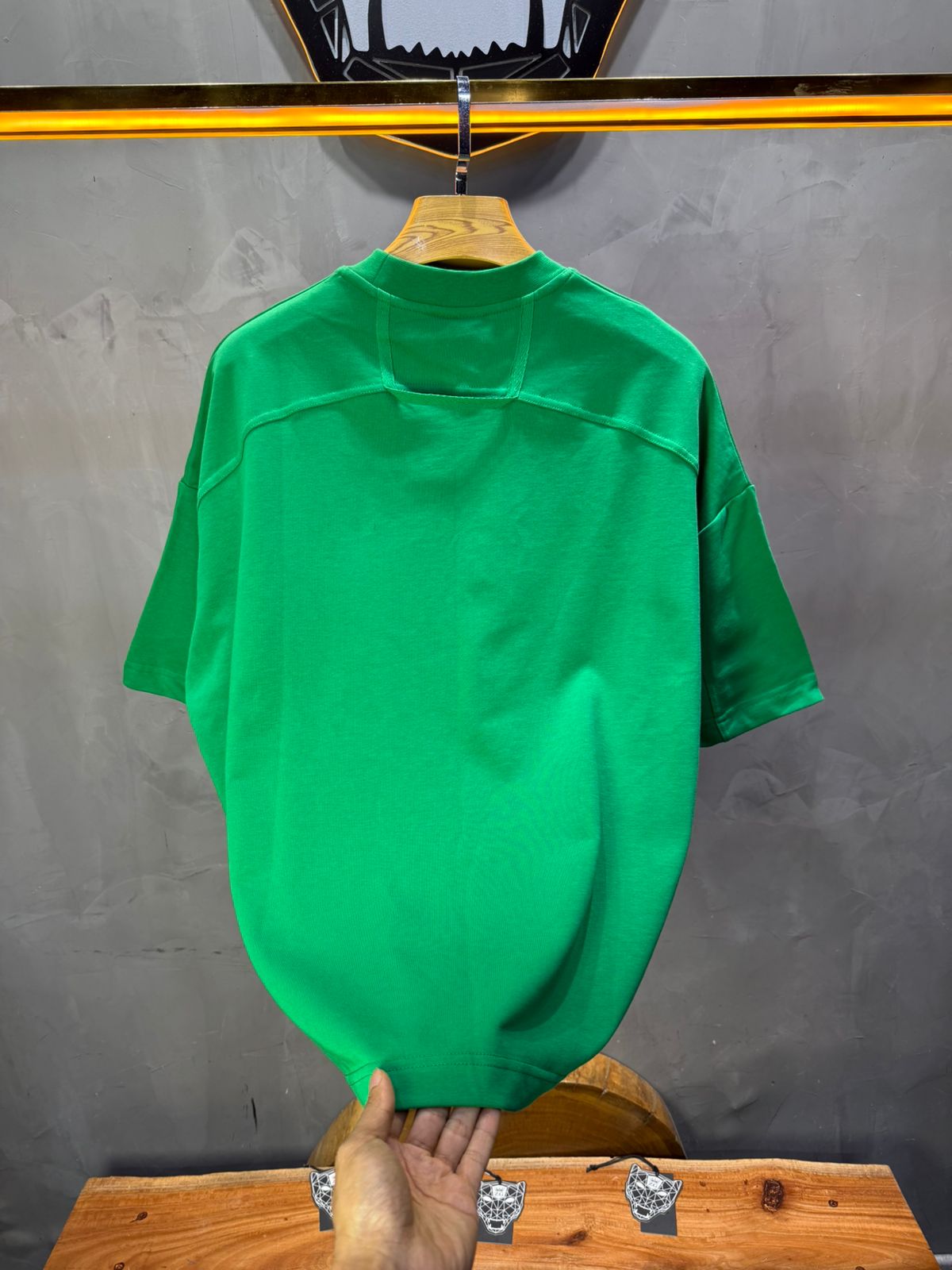 T-Shirt Oversize vert – Poche Denim AJ6368 - ZG PREMIUM