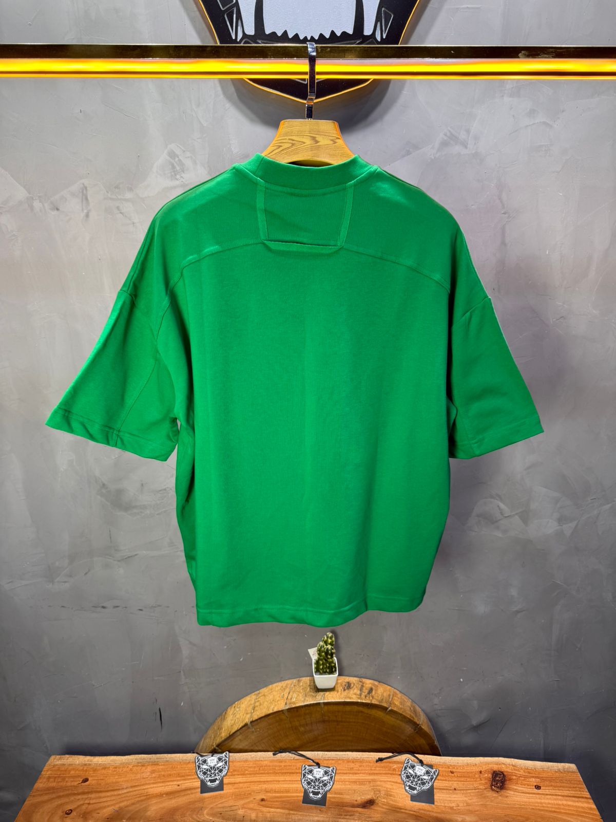 T-Shirt Oversize vert – Poche Denim AJ6368 - ZG PREMIUM