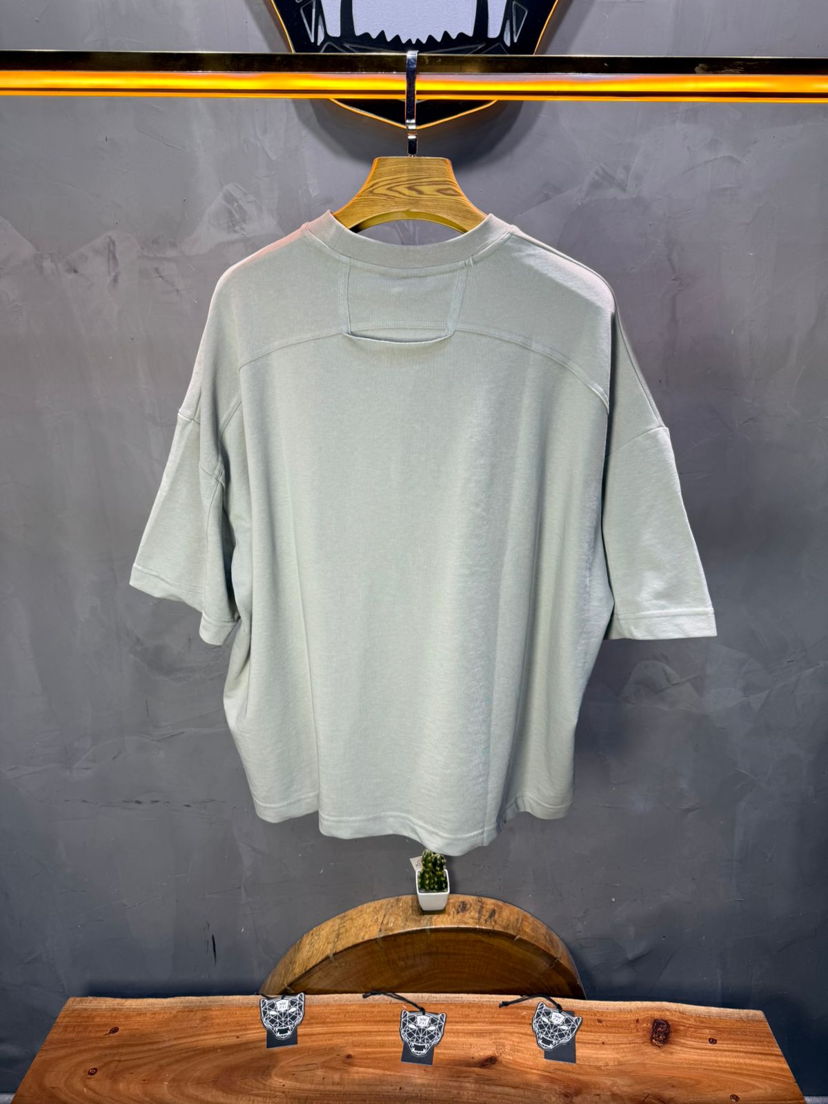 T-Shirt Oversize gris – Poche Denim AJ6368 - ZG PREMIUM