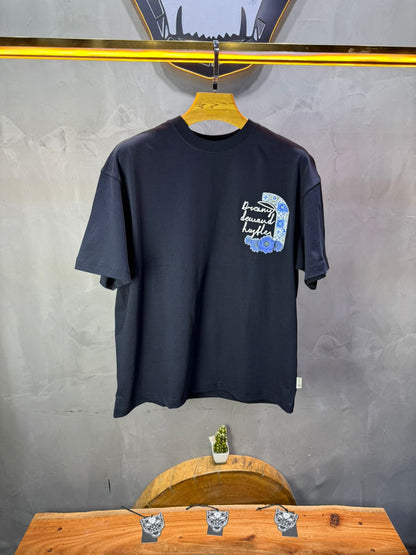 T-shirt Oversize Navy – Dreamy Demand Hustler 5103 - ZG PREMIUM