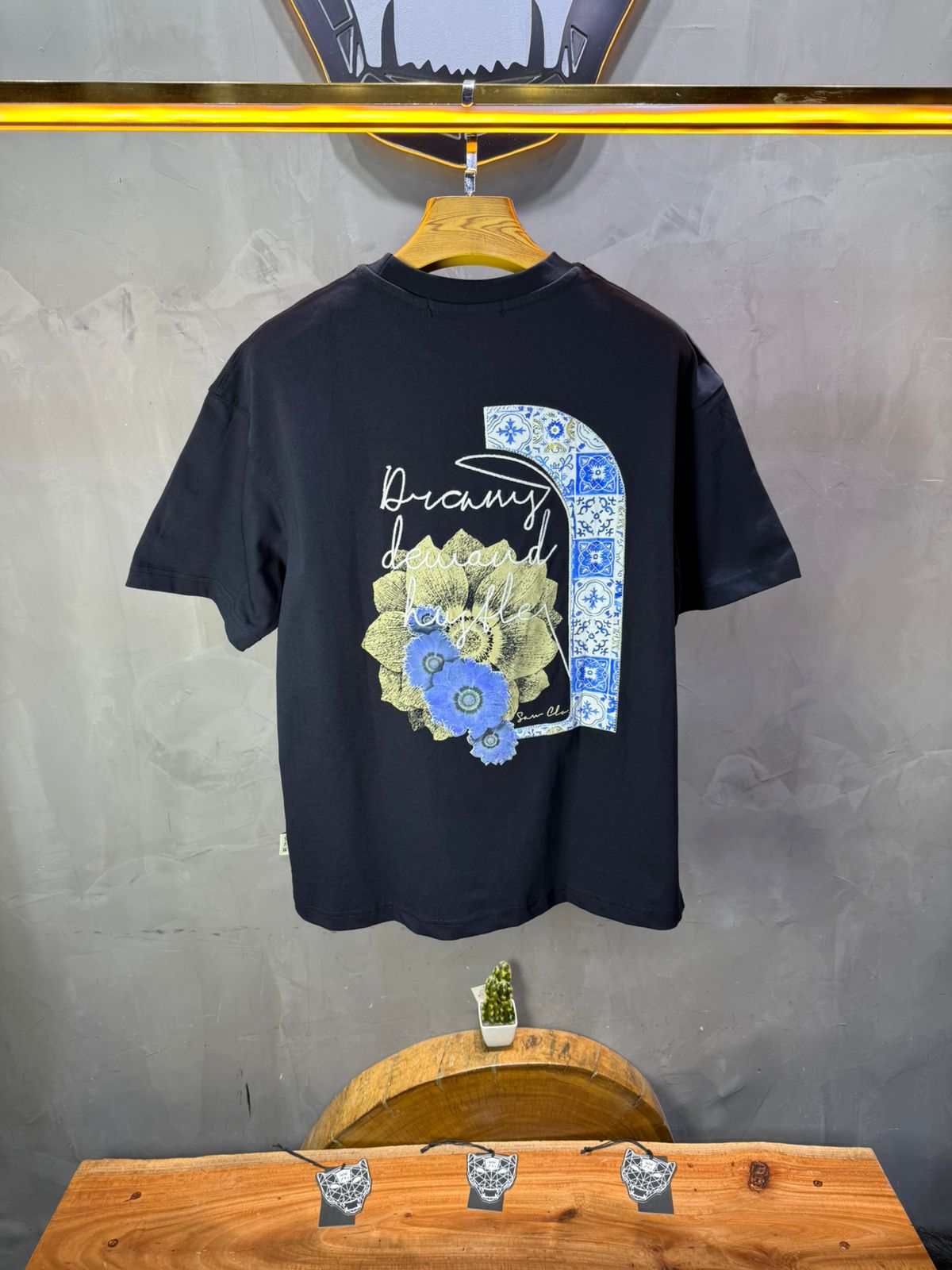 T-shirt Oversize Navy – Dreamy Demand Hustler 5103 - ZG PREMIUM