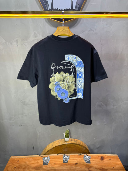 T-shirt Oversize Navy – Dreamy Demand Hustler 5103 - ZG PREMIUM