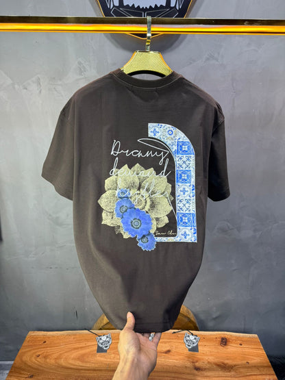 T-shirt Oversize brown – Dreamy Demand Hustler 5103 - ZG PREMIUM