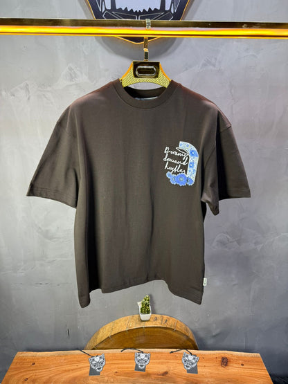 T-shirt Oversize brown – Dreamy Demand Hustler 5103 - ZG PREMIUM