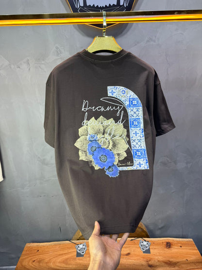 T-shirt Oversize brown – Dreamy Demand Hustler 5103 - ZG PREMIUM