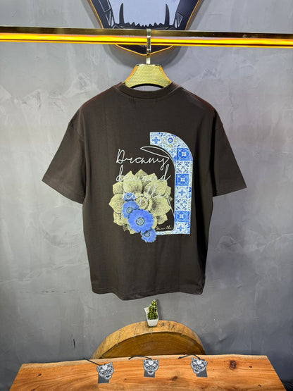 T-shirt Oversize brown – Dreamy Demand Hustler 5103 - ZG PREMIUM