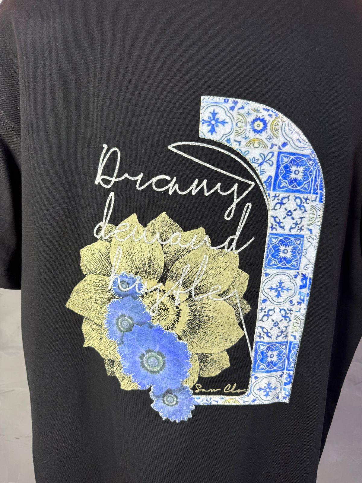 T-shirt Oversize noir – Dreamy Demand Hustler 5103 - ZG PREMIUM