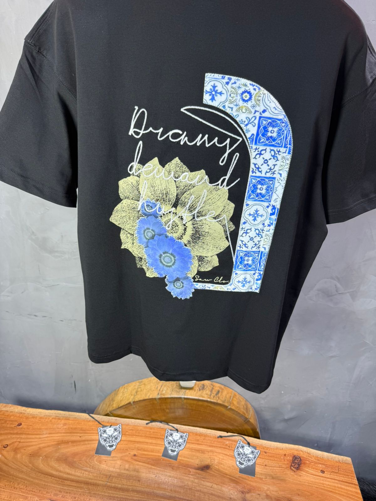 T-shirt Oversize noir – Dreamy Demand Hustler 5103 - ZG PREMIUM