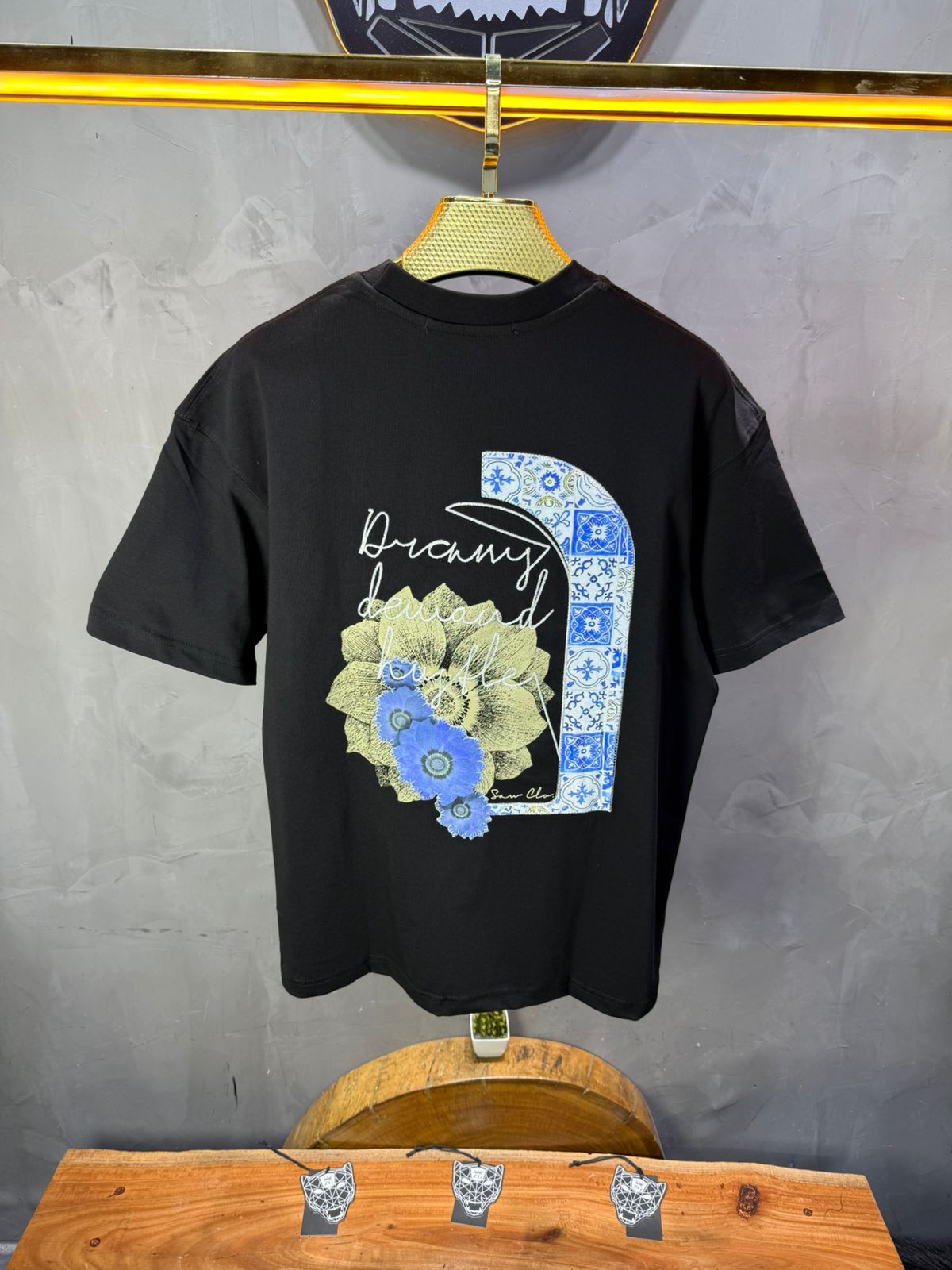 T-shirt Oversize noir – Dreamy Demand Hustler 5103 - ZG PREMIUM