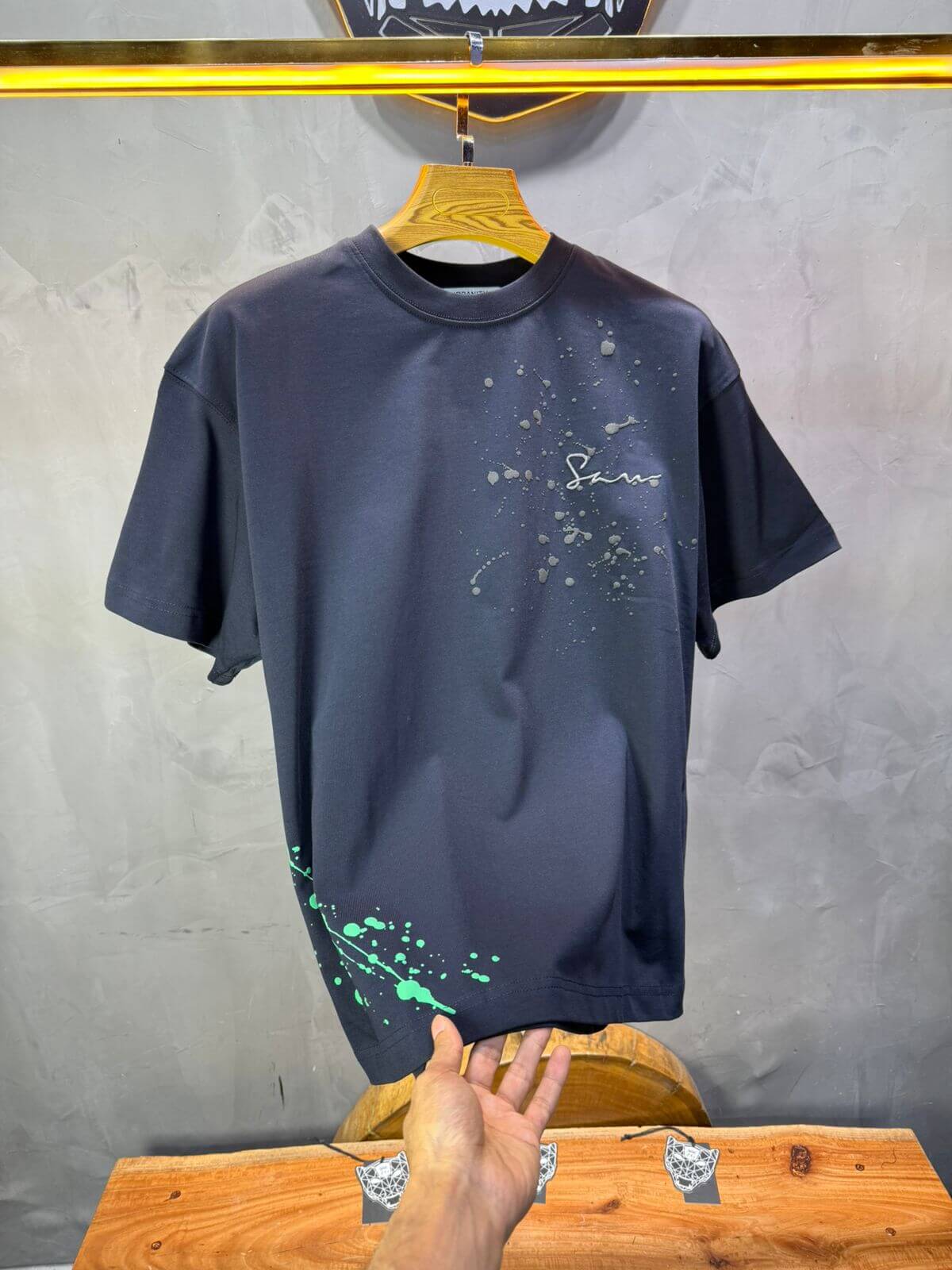 T-shirt Oversize Navy blue  – Art Gallery 5114