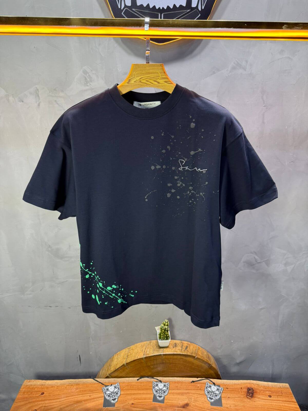 T-shirt Oversize Navy blue  – Art Gallery 5114