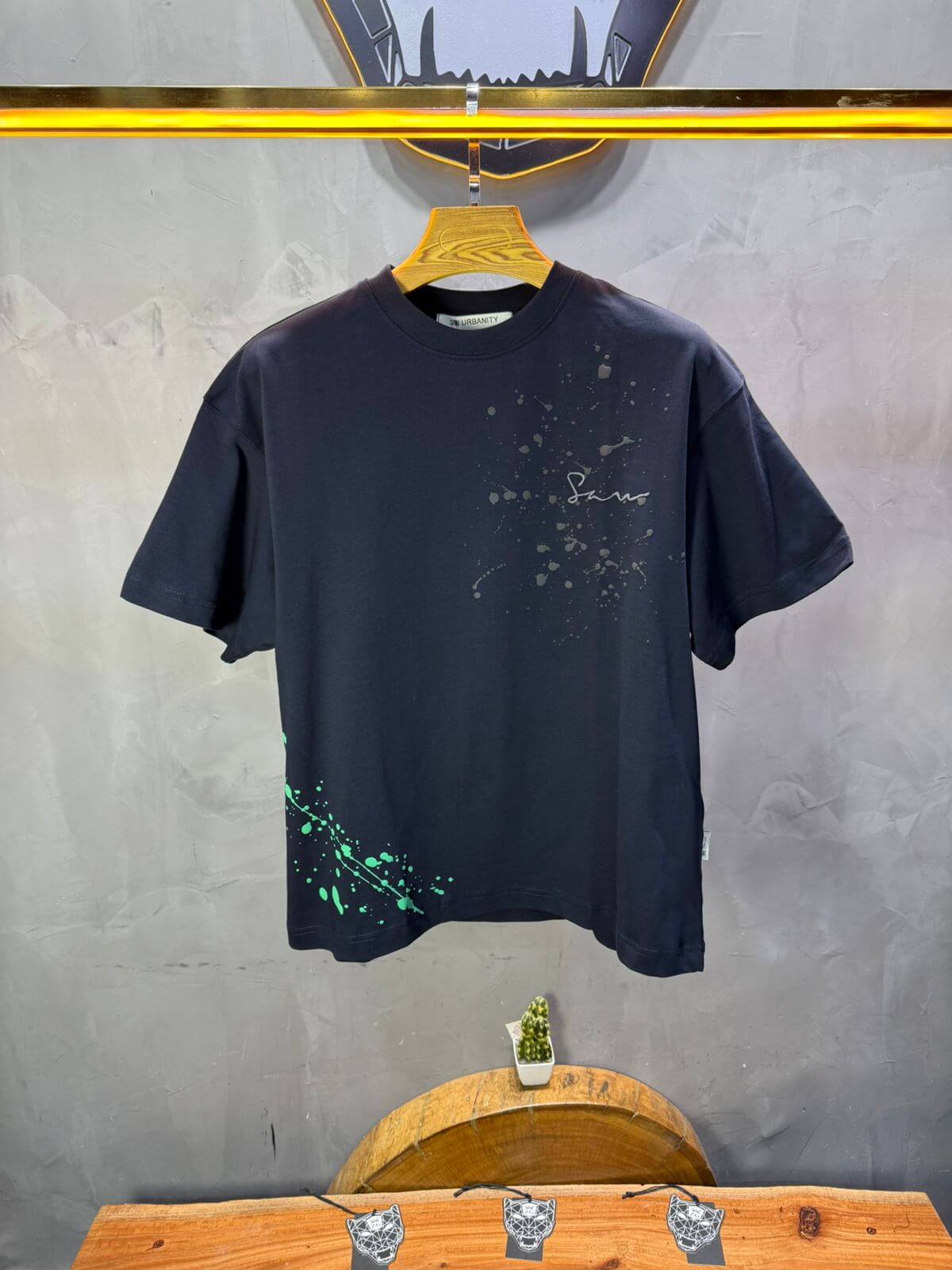 T-shirt Oversize Navy blue  – Art Gallery 5114